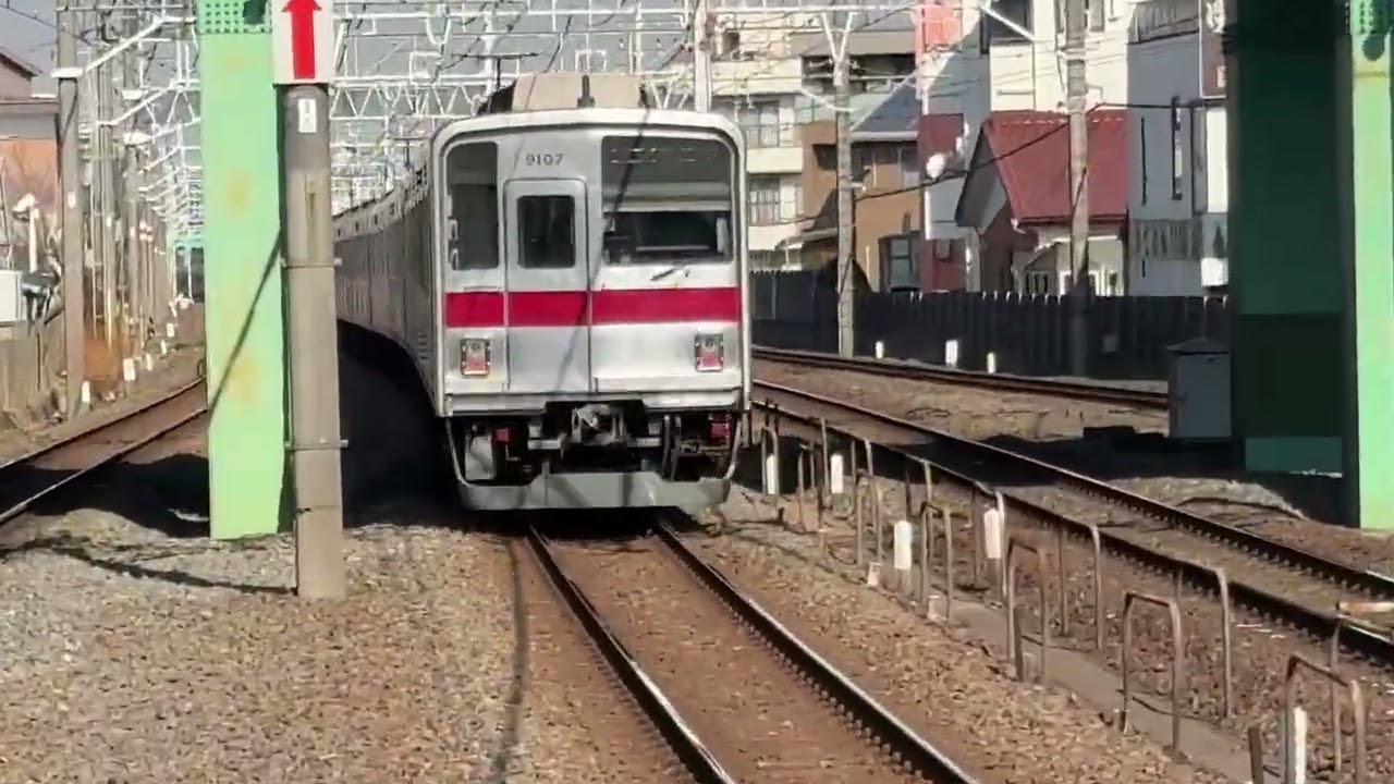 【東武東上本線】9000系(普通 川越市行)/10030系(普通 池袋行)　入線･発車【朝霞駅】