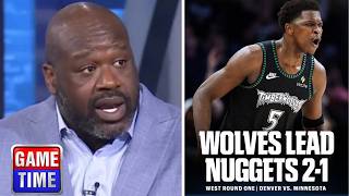 NBA Gametime crew reacts to Timberwolves beat Nuggets 113-96 in Game 3; ANT: 17-Pts, Jokic: 27-Pts