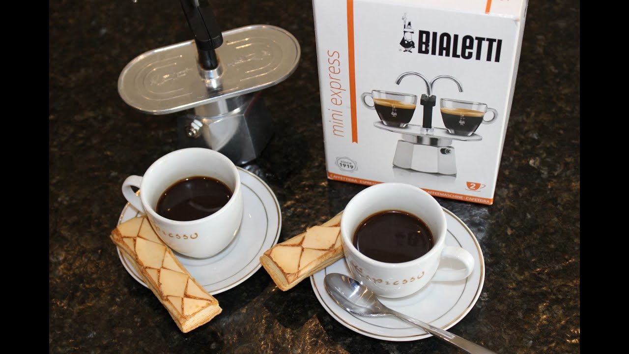 Perfect espresso using a Bialetti Mini Express Espresso Maker.This moka pot  can be brewed anywhere. 