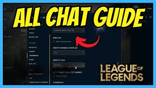 How to Show All Chat in League of Legends