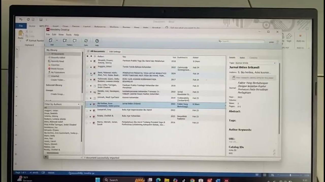 Tutorial cara memakai mendeley youtube
