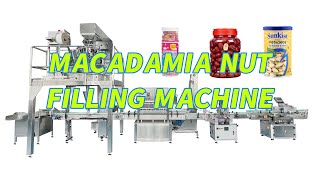 Automatic nuts dried fruit pistachio macadamia nut jar capping and filling machine