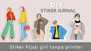Mudah Cara Membuat Stiker Hijab Girl Tanpa Printer - Stiker Jurnal
