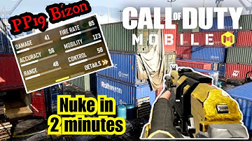 Fastest PP19 Bizon Class Set up | NUKE in 2 Minutes | Call of Duty Mobile