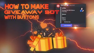 How To Make Giveaway Bot With Buttons || No Coding
