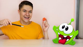 Om Nom in Real Life - Magic Tricks with BroHacker &amp; Cut the Rope