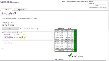 Codingbat - has23 (Java)