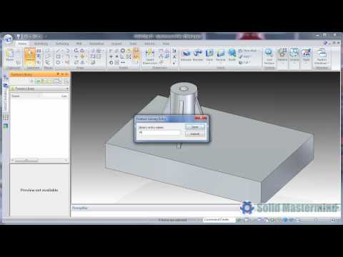 Solid Edge Part Top Tips : How To Use The Feature Library With Synchronous Parts