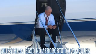 ABBOTT LABORATORIES: GULFSTREAM G650 (N100AL) NO AEROPORTO DA PAMPULHA