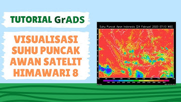 [Tutorial GrADS] Visualisasi Suhu Puncak Awan Satelit Himawari 8