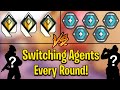Valorant: 3 Radiant VS 5 Platinum Players, BUT YOUR AGENT SWITCHES EVERY ROUND!