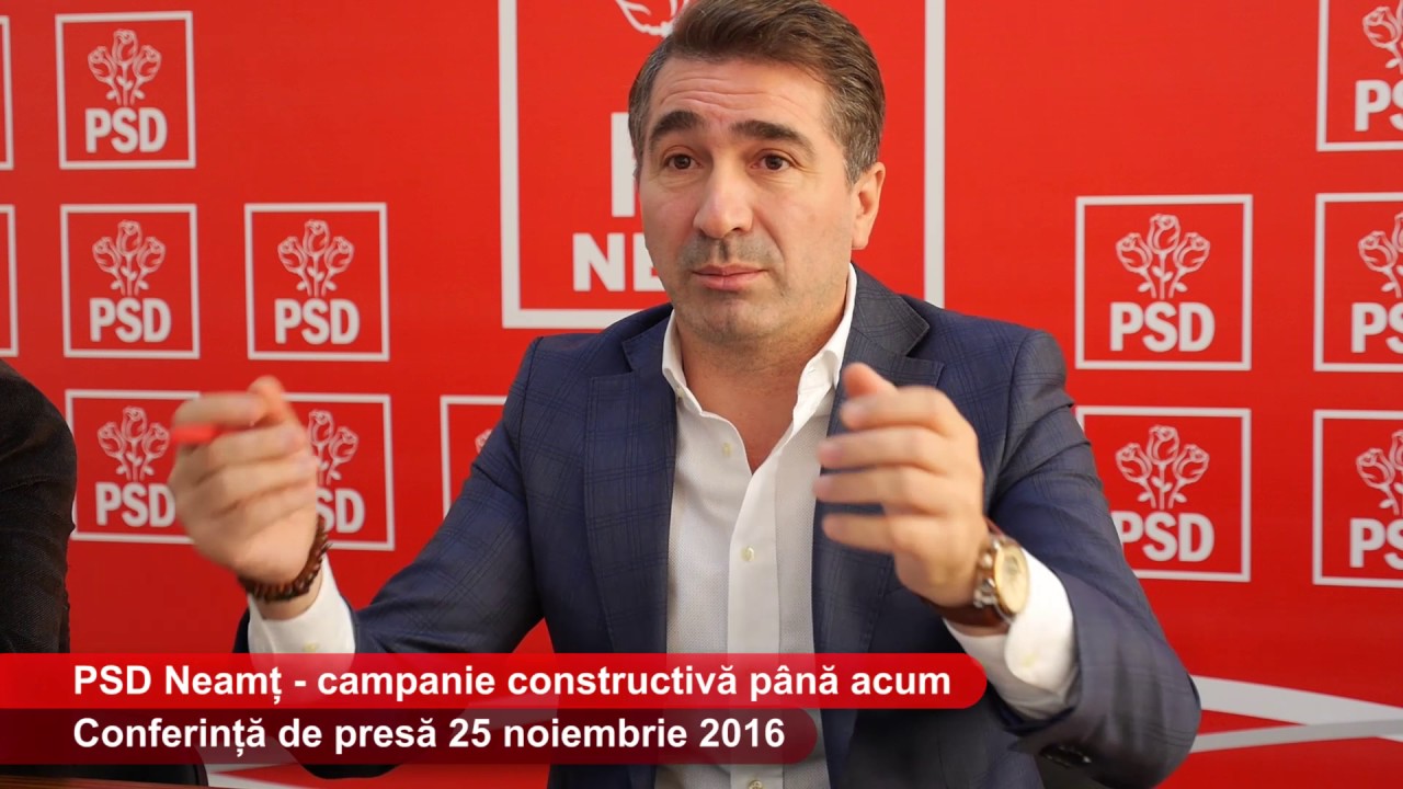 Conferință de presă PSD Neamț