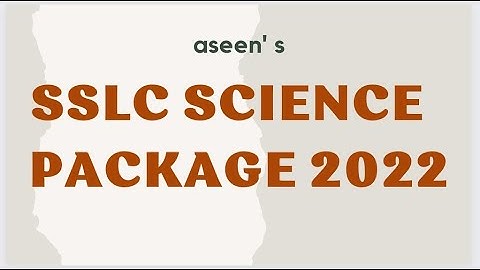 SSLC SCIENCE PASSING PACKAGE 2022 #sslcsciencepassingpackage2022