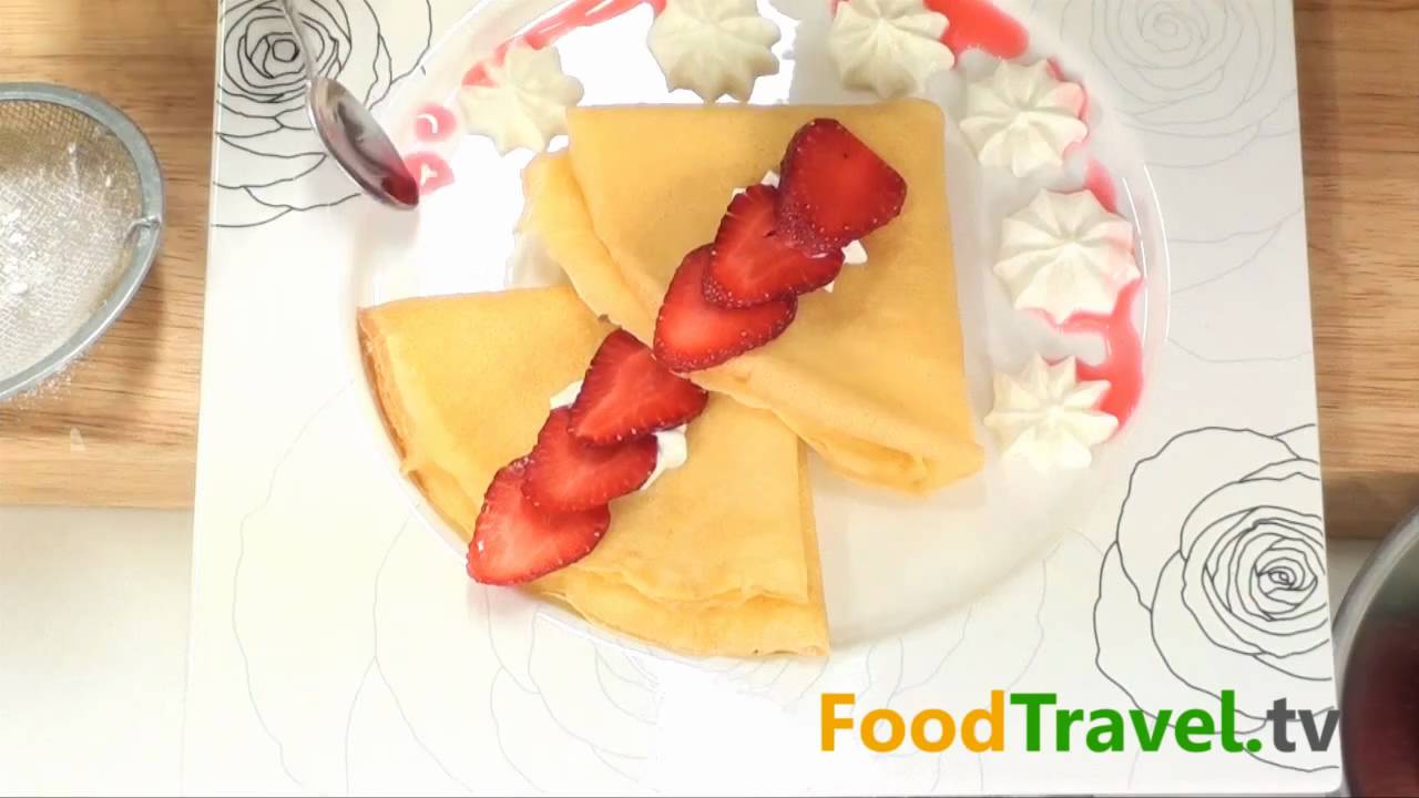 เครปสตอเบอรี่ Strawberry Crepe