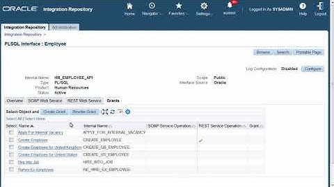 Oracle E Business Suite Integrated SOA Gateway   PL SQL API as REST Service