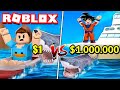 BETO VS DAVI: DESAFIO DO BARCO NOOB E BARCO PRO CONTRA TUBARÃO NO ROBLOX!