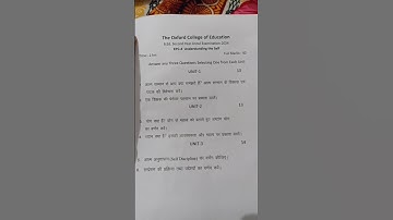 understanding the self||Epc-4||B.Ed.||2nd year||#practical_exam#understandingtheself#2ndyear #exam✍️