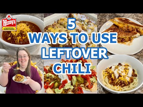*5* WAYS TO USE LEFTOVER CHILI | WENDY&rsquo;S COPYCAT CHILI RECIPE | CROCKTOBER 2021| WHAT&rsquo;S FOR DINNER?