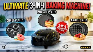 iSottcom Multi Baker 3-in-1: Waffles, Pancakes & Doughnuts — Stylish & Fast!