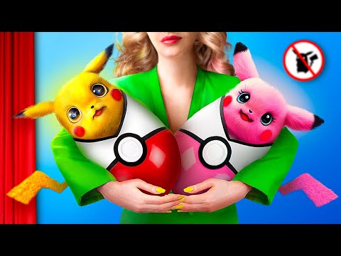 How To Sneak a Pokemon into Movies - Part 2! Pokemon in Real Life!
