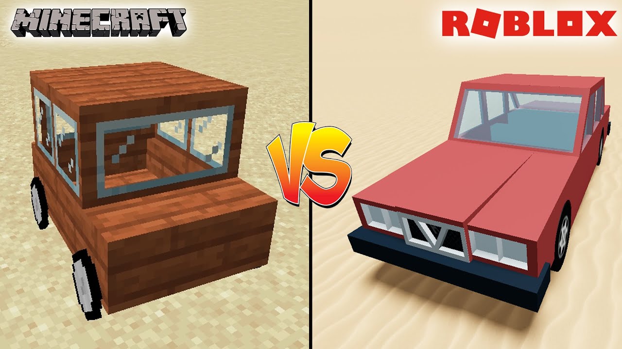 Minecraft Car Vs Roblox Car Which Is Better Youtube - minecraft car game roblox