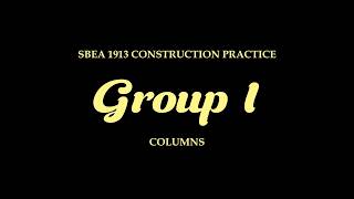 Columns | Model Making | Group 1 | 2526 - 03 SBEA1913 - Construction Practice