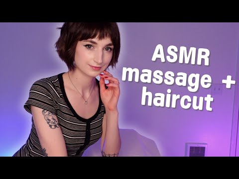 ASMR ✨ POV Haircut + Massage Roleplay