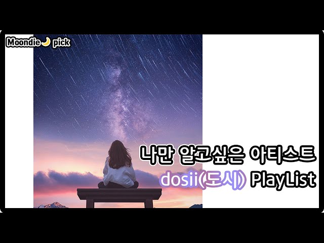 [Playlist] 나만 알고싶은 아티스트: dosii(도시) 노래모음 (12Song) class=