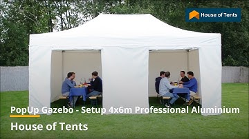 PopUp Gazebo - Setup 4x6m Professional Aluminium