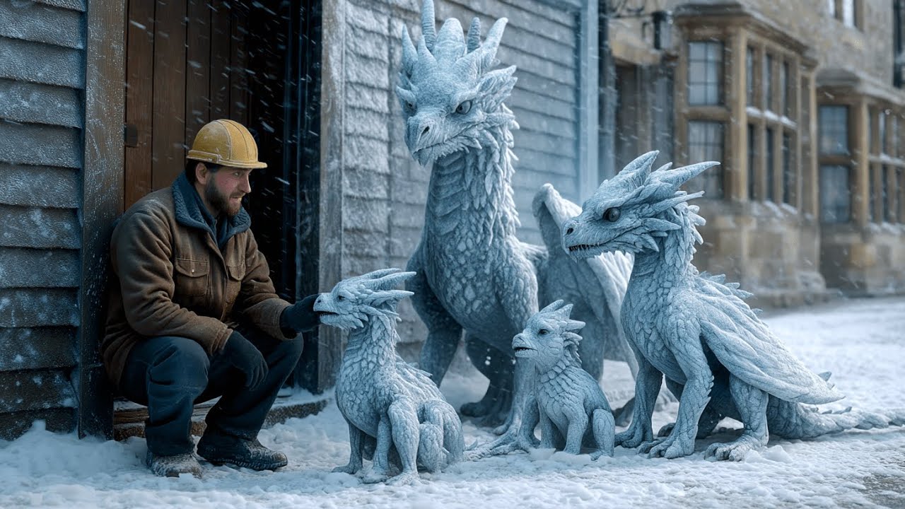 Frozen Dragon Family Begged a Human Foreman for Shelter—He Never Expected What Happened Next | HFY |