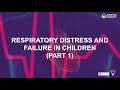 Chapter 3 - Part 1 Respiratory Failure and Distress in Children - PALS by AHCA