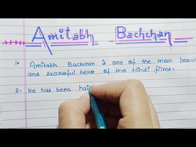 10 lines on Amitabh Bachchan  in English|Essay on Amitabh Bachchan in English|Amitabh Bachchan class=