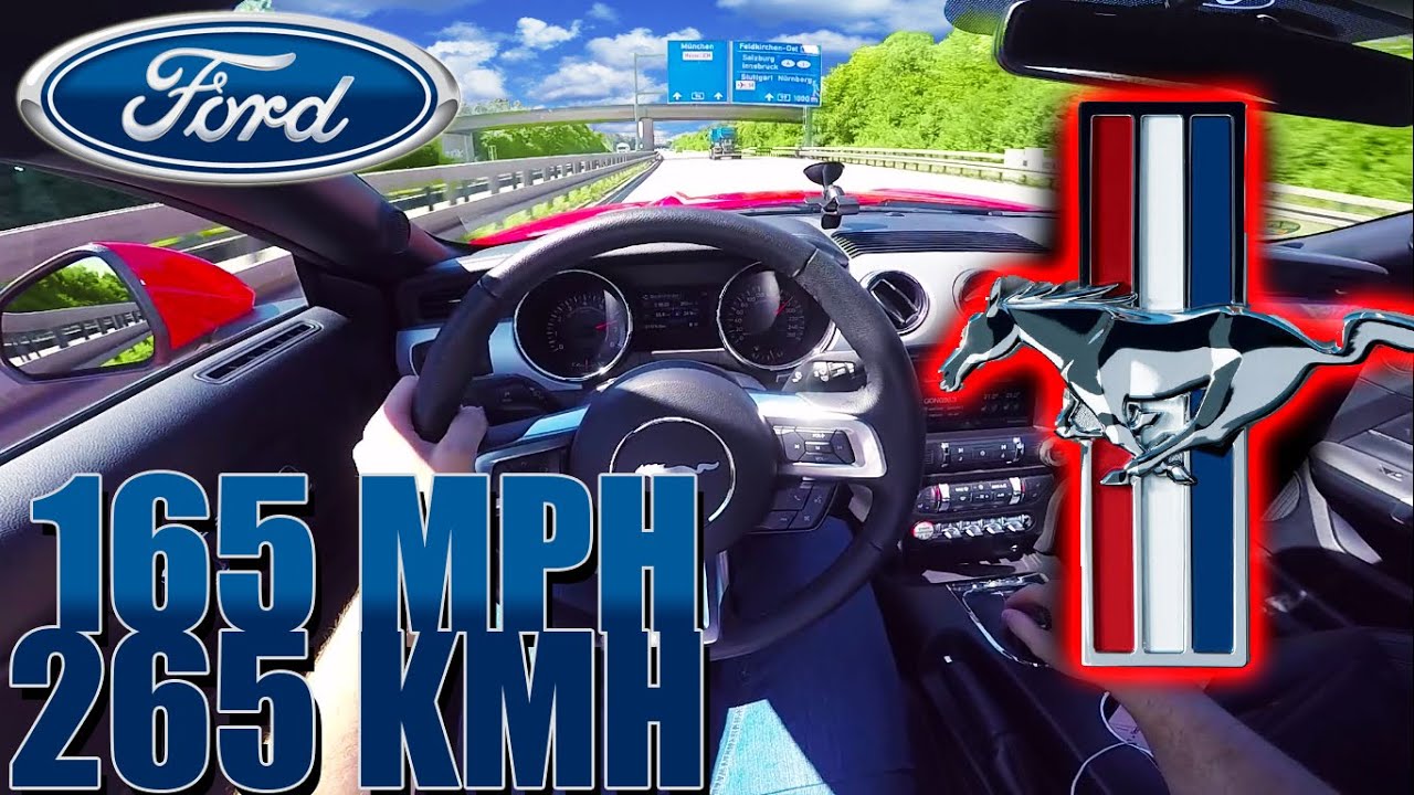 2015 Ford Mustang Gt 0 165 Mph 265km H Pov Autobahn Acceleration Top Speed Test