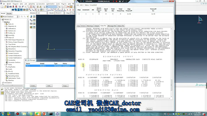 # 33 ABAQUS Tutorial # Modal dynamic