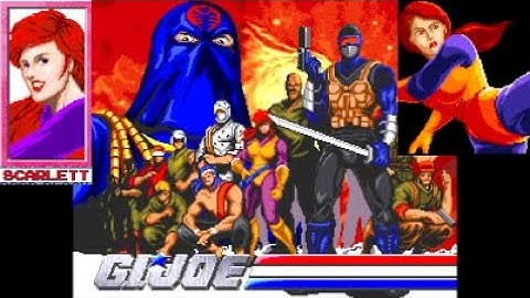 G.I. Joe Arcade (1992) Scarlett / Full Playthrough