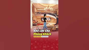 Tranh 3D dán tường khổ lớn phòng khách cực đẹp #shortvideo #xuhuong #tranh3d #3d