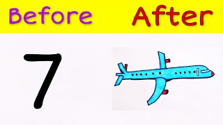 Simplest Way to Draw a Airoplane | Step by step easy Drawing for beginners | AP Drawing