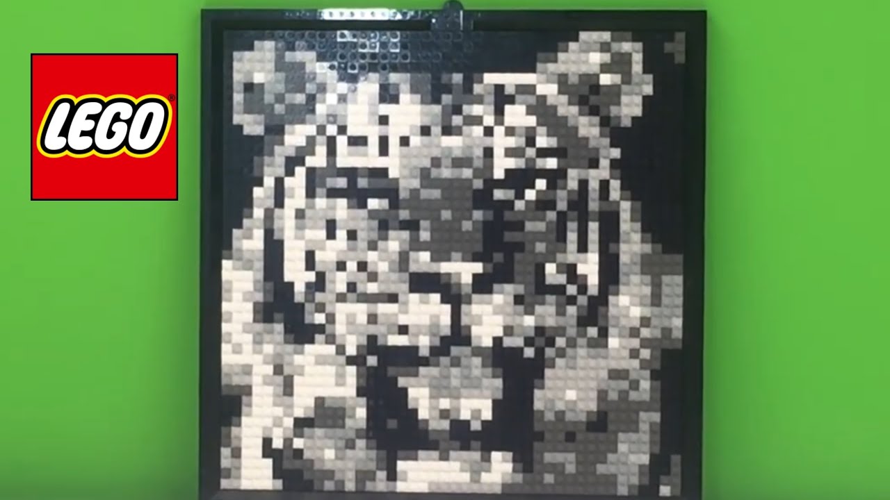 RARE! LEGO TIGER MOSAIC K34434 From 2000 REVIEW - YouTube