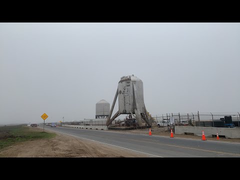 Live at SpaceX Boca Chica - SN2 Tank on Roll Lift, Returns to Assembly Area