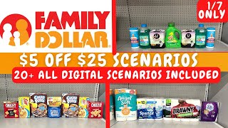 🚨 Family Dollar Couponing 🚨 $5 Off $25 SCENARIOS  (30 + ALL DIGITAL DEALS) 🔥 1/7 ONLY screenshot 2