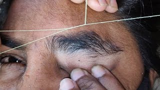 Heavy Growth Eyebrow Threading Tutorial | Thick Eyebrow Shaping | @bhatiabijal .