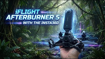 iFlight Afterburner 5 with the insta360 X4 - 360 Drone Flights for Aerial Cinema