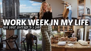 WORK WEEK IN MY LIFE 9-5 Job: working management, a very eventful week, meal prep + so much more !