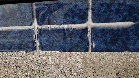 how to remove calcium from pool tiles