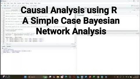 Causal Analysis using R A Simple Case Beaysian Network Analysis #r#bayesiannetworks#datascience