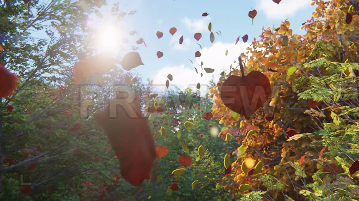 Autumn Leaves Shower | Stock Motion Graphics - Motion Array