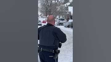 Parked Police Car Creates Domino Effect 😱credit to @ABC7