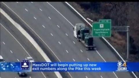MassDOT Begins Work To Update Exit Numbers On Mass Pike
