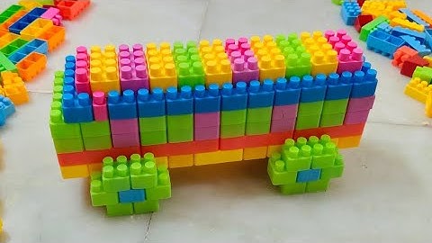 Satisfying DIY Bus ASMR Building Blocks/blocks game/ lego building blocks videos#asmr#buildingblocks