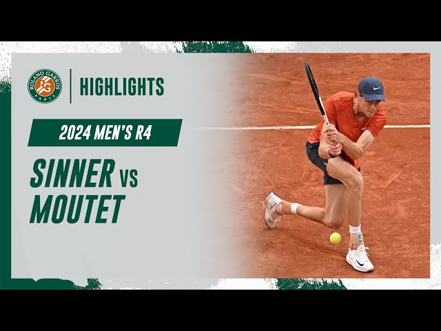 Sinner vs Moutet Round 4 Highlights | Roland-Garros 2024 class=